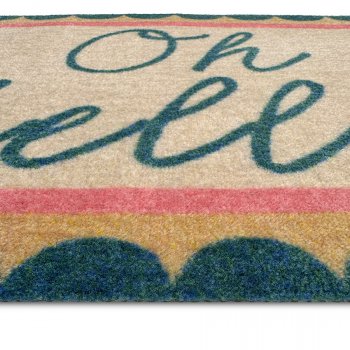 My Mat Washable Nylon Patterned Doormat - Oh Hello - 50 x 75cm