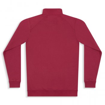 Mens Nevis Quarter Zip Sweatshirt - Beaujolais