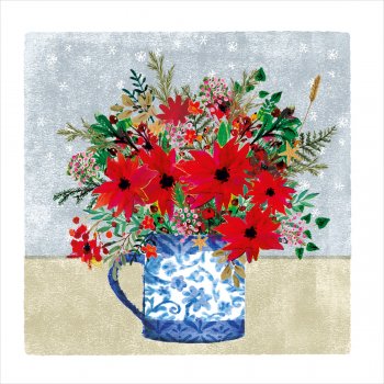 Amnesty Charity Christmas Cards - Festive Blooms - Pack of 10