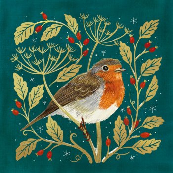 Amnesty Charity Christmas Cards - A Berry Merry Christmas - Pack of 10