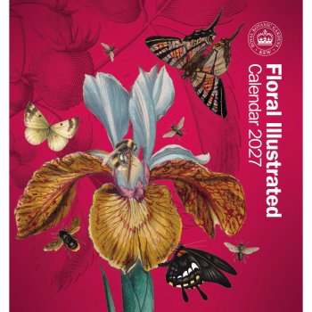 Royal Botanic Gardens Kew Floral Illustrated 2027 Easel Desk Calendar