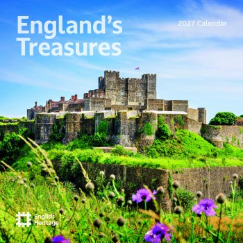 English Heritage England Treasures 2027 Wall Calendar