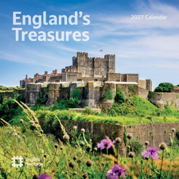 English Heritage England Treasures 2027 Wall Calendar