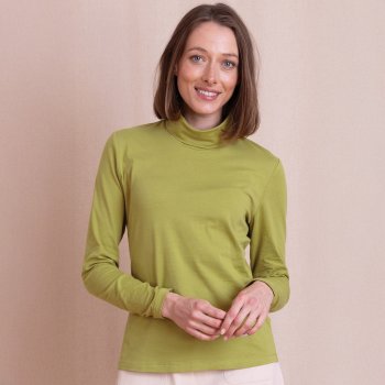 Nomads Organic Cotton Roll Neck Top - Citrus
