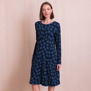 Nomads Textured Jersey Dress - Navy