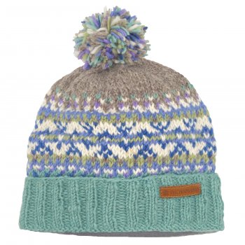 Iona Roll Back Beanie - Aqua