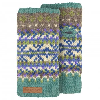Iona Handwarmers - Aqua