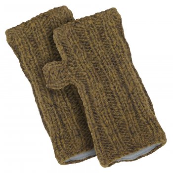 Mens Shetland Wristwarmer - Moss