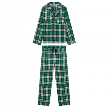 Komodo Mens Jim Jam Pyjama Set - Green