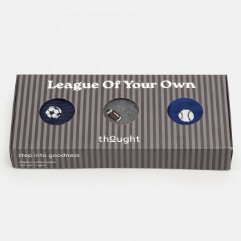 Thought League of Your Own Sport Organic Cotton Socks Gift Box - UK 7-11 - 3 Pairs