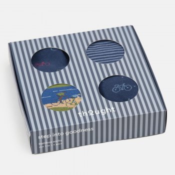 Thought Cycle Club Bamboo Socks Gift Box - UK 7-11 - 4 Pairs