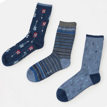 Thought Music Rock & Stroll Bamboo Socks Gift Box - UK 7-11 - 3 Pairs