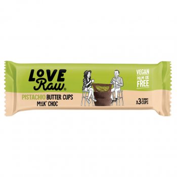 LoveRaw M:lk Choc Pistachio Butter Cups - 39g