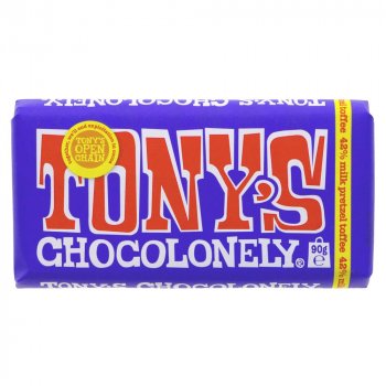 Tonys Chocolonely Dark Milk Chocolate with Pretzel and Toffee - 90g
