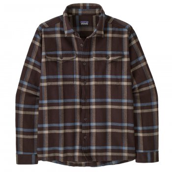 Patagonia Mens Fjord Flannel Shirt - Den Brown