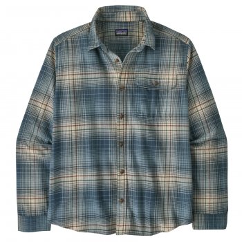 Patagonia Mens Long-Sleeved Lightweight Fjord Flannel Shirt - Summit Blue