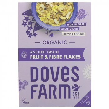 Doves Farm Fruit & Fibre Flakes - 375g
