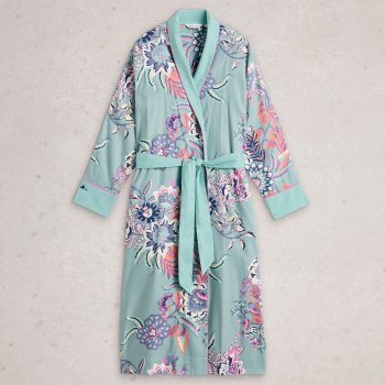 White Stuff Nina Organic Dressing Gown - Blue