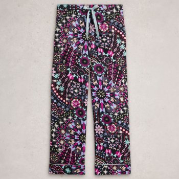 White Stuff Nina Organic PJ Bottoms - Black