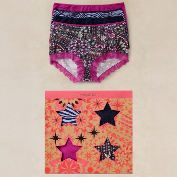White Stuff Organic Knicker Box Set - Navy
