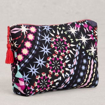 White Stuff Stella Organic Quilted Cosmetic Bag - Black
