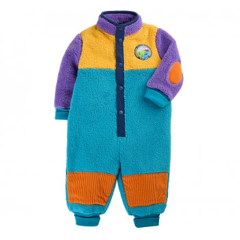 Frugi Coorie Nature Cord Fleece Suit - Multi