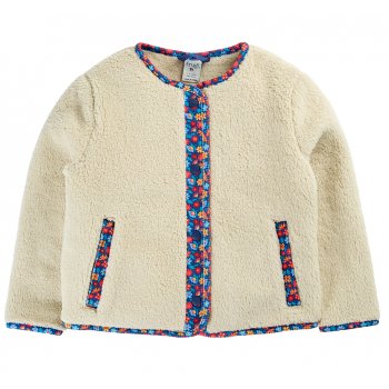 Frugi Juana Fleece Cord Jacket - Cream
