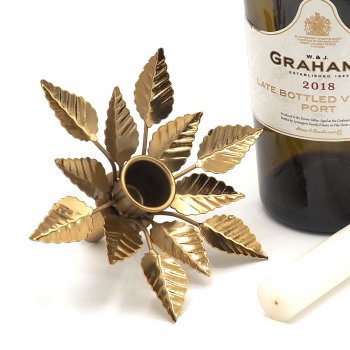 Floral Bottle Top Candle Holder