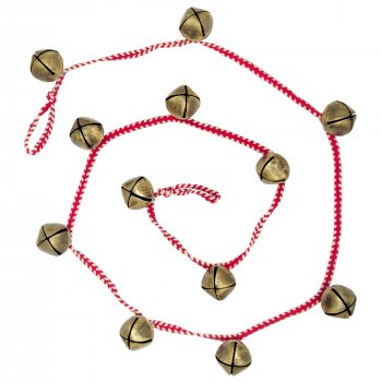 Antique Gold Iron Bell Garland
