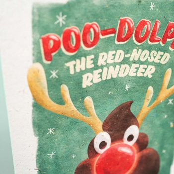 Willsow Poo Dolph Christmas Card