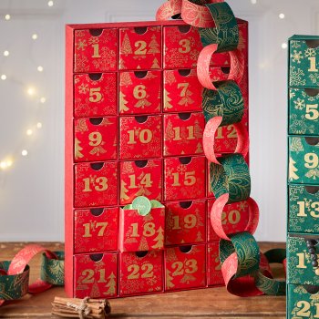 Advent Calendar - Red Snowflakes