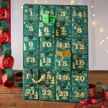 Advent Calendar - Green Snowflakes