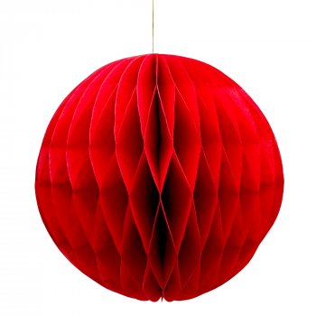 Honeycomb Bauble - Red - Large