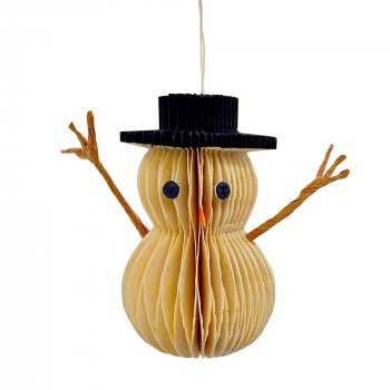 Honeycomb Snowman - Small