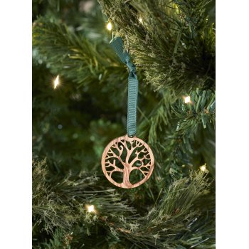 Handmade Olive Wood Palestinian Tree of Life Decoration