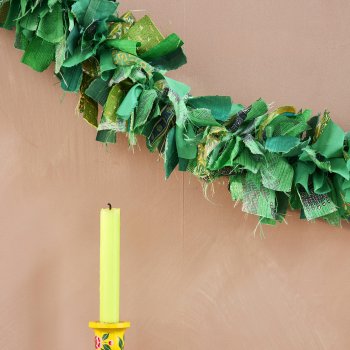 Sari Tinsel Garland - Green - 200cm