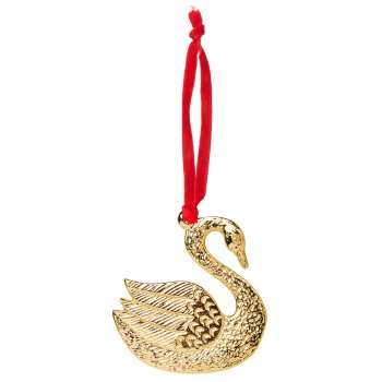 Gold Metal Swan Decoration