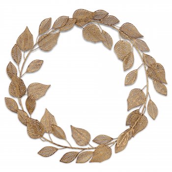 Charita Antique Brass Wreath