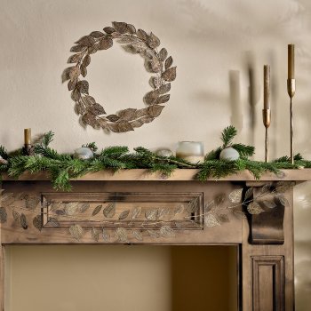 Charita Antique Brass Wreath