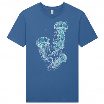 Frank & Faith Jellyfish T-Shirt - Faded Denim