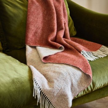 Dartmoor Reversible Throw - Ketchup - 150 x 183cm