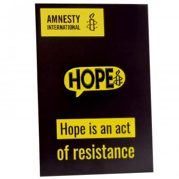 Amnesty Hope Pin Badge