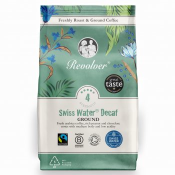 Revolver Fairtrade & Organic Peru Decaf Ground Coffee - 200g