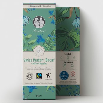 Revolver Fairtrade & Organic Peru Decaf Nespresso Coffee Capsules - 52g