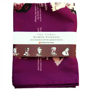 Women Pioneers Organic Cotton  Tea Towel