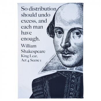 Shakespeare King Lear Organic Cotton  Tea Towel