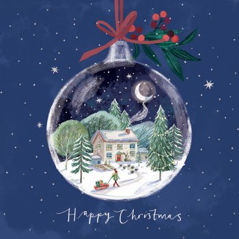 Transform Trade Moonlit Cottage Charity Christmas Cards - Pack of 10