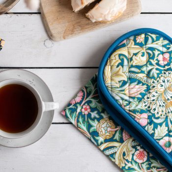 V&A Trent Organic Cotton Double Oven Gloves