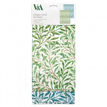 V&A Willow Boughs Florals Organic Cotton Tea Towels