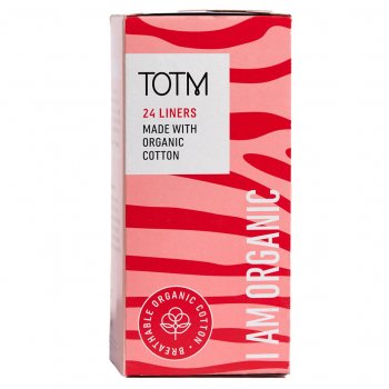 TOTM Organic Cotton Liners Unwrapped - Pack of 24